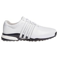 adidas Mens Tour 360 Spikeless Golf Shoes, White/Red/Blue
