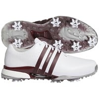 adidas Mens Tour 360 Golf Shoes, White/Maroon