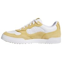 adidas Mens Retrocross 25 Spikeless Golf Shoes, White/Yellow