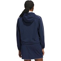 adidas Womens Ultimate365 Seersucker 1/4 Zip Golf Rain Jacket, Navy
