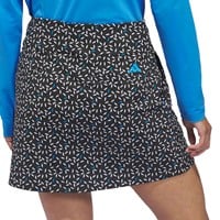 adidas Womens Ultimate365 Printed Knit Golf Skort, Black