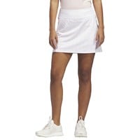 adidas Womens Ultimate365 Printed Knit Golf Skort, White