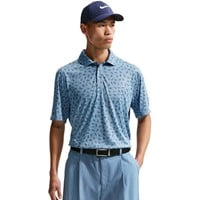 NIKE Men's Dri-FIT Par 5 Shoe OLC Golf Polo, Blue/Blue