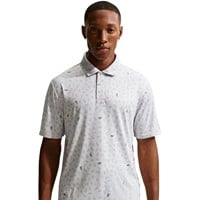 NIKE Men's Dri-FIT Par 5 Shoe OLC Golf Polo, Grey/Grey