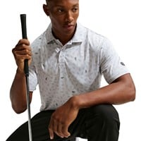 NIKE Men's Dri-FIT Par 5 Shoe OLC Golf Polo, Grey/Grey