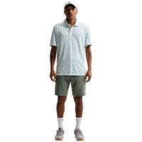 NIKE Men's Dri-FIT Par 5 Shoe OLC Golf Polo, White/Green