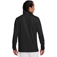 NIKE Men's Velocity Dri-FIT Long Sleeve Solid Golf Polo, Black