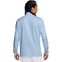 NIKE Men's Velocity Dri-FIT Long Sleeve Solid Golf Polo, Light Blue