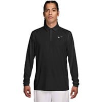 NIKE Mens Dri-Fit Good Long Sleeve Solid Golf Polo