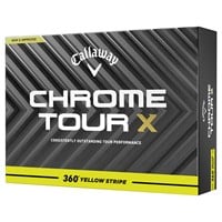 Callaway Chrome Tour X 360 Yellow Stripe Golf Ball