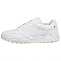 ECCO Womens Street Vibe Golf Shoes, White/Light Green
