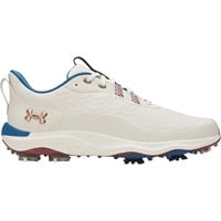 Under Armour Mens Drive Pro Clone Limited Edition Golf Shoes, White/Brown