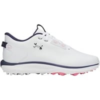 Under Armour Womens Drive Fade 2 Golf Shoes, White/Silver