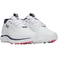 Under Armour Womens Drive Fade 2 Golf Shoes, White/Silver