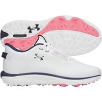Under Armour Womens Drive Fade 2 Golf Shoes, White/Silver