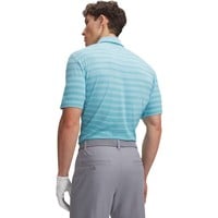 Under Armour Mens Drive Stripe Golf Polo, Blue/Navy