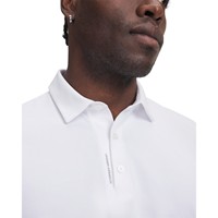 Under Armour Men's Drive Bonded Golf Polo, White/Grey