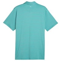 PUMA Men's Brrr Stripe Golf Polo, Green/White