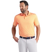 Puma Mens Brrr Stripe Golf Polo, Orange/White