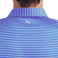 Puma Mens Brrr Stripe Golf Polo, Royal/White