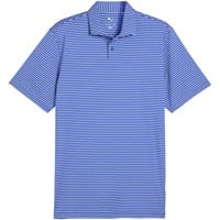 Puma Mens Brrr Stripe Golf Polo, Royal/White