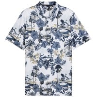 Puma Mens Cloudspun Palm Golf Polo, White/Navy