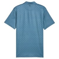 Puma Mens MATTR Scallop Golf Polo, Blue/Grey