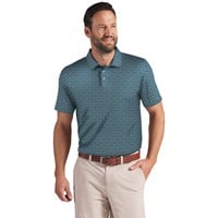 Puma Mens MATTR Scallop Golf Polo, Blue/Grey