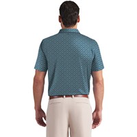 Puma Mens MATTR Scallop Golf Polo, Blue/Grey