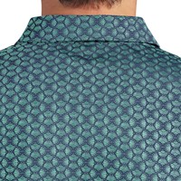 Puma Mens MATTR Scallop Golf Polo, Blue/Grey