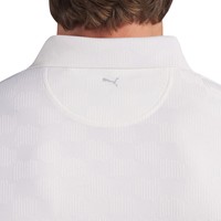 Puma Mens MATTR Check Jacquard Golf Polo, White