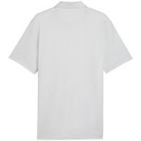 Puma Mens Cloudspun Birdseye Golf Polo, White/Grey