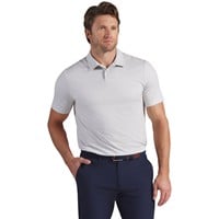 Puma Men's Cloudspun Birdseye Golf Polo, White/Grey
