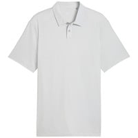 Puma Mens Cloudspun Birdseye Golf Polo, White/Grey
