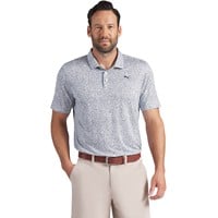 Puma Mens Cloudspun Posey Golf Polo, Light Blue