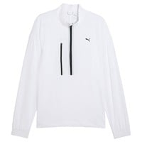 Puma Mens 1/2 Zip Golf Wind Pullover, White