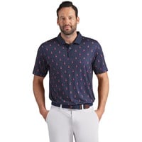 Puma Mens X Volition Liberty Golf Polo, Navy/White