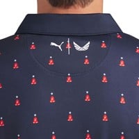 Puma Mens X Volition Liberty Golf Polo, Navy/White