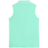 Puma Womens Cloudspun Ess Sleeveless Golf Polo, Light Green