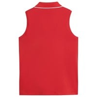 Puma Women's Cloudspun Sleeveless Golf Polo, Red