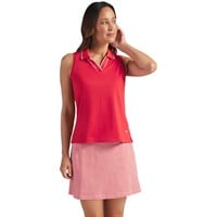Puma Women's Cloudspun Sleeveless Golf Polo, Red