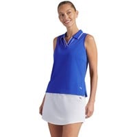 Puma Women's Cloudspun Sleeveless Golf Polo, Royal
