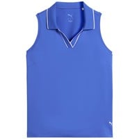 Puma Womens Cloudspun Ess Sleeveless Golf Polo, Royal