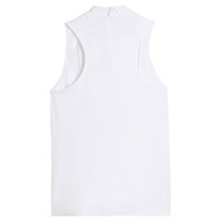 Puma Womens Nylon Sport Sleeveless Golf Mock, White
