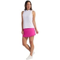 Puma Womens Nylon Sport Sleeveless Golf Mock, White