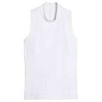 Puma Womens Nylon Sport Sleeveless Golf Mock