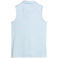 Puma Womens Cloudspun Mono Check Sleeveless Golf Polo, Blue
