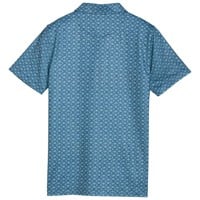 Puma Junior MATTR Scallop Golf Polo, Blue/Green