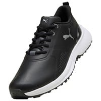 Puma Men's Fusion Grip 6 EVO SL Golf Shoes, Black/Silver