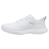 Puma Men's Fusion Grip 6 EVO SL Golf Shoes, White/Grey